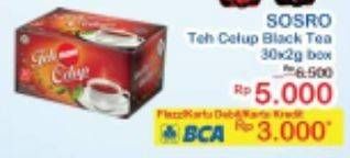 Promo Harga Sosro Teh Celup Black Tea 30 pcs - Indomaret