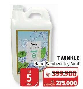 Promo Harga TWINKLE Hand Sanitizer Icy Mint 5 ltr - Lotte Grosir