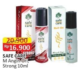 Promo Harga SAFE CARE Minyak Angin Aroma Therapy Strong 10 ml - Alfamart