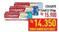 Promo Harga COLGATE Toothpaste Total 150 gr - Hypermart