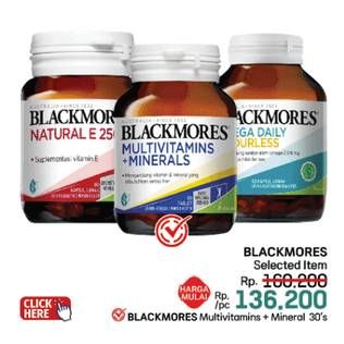 Promo Harga Blackmores Multivitamins + Minerals 30 pcs - LotteMart