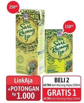 Promo Harga ULTRA Sari Kacang Ijo 250 ml - Alfamidi