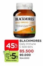 Promo Harga Blackmores Daily Immune C 500mg 60 pcs - Watsons