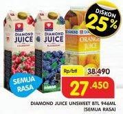 Promo Harga DIAMOND Juice All Variants 946 ml - Superindo