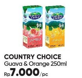 Promo Harga COUNTRY CHOICE Jus Buah Jambu, Jeruk 250 ml - Guardian