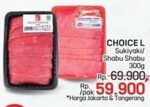 Promo Harga Choice L Sukiyaki/Daging Shabu-Shabu  - LotteMart