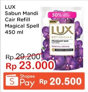 Promo Harga LUX Botanicals Body Wash Magical Orchid 450 ml - Indomaret