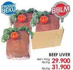 Promo Harga Beef Liver (Hati Sapi)  - LotteMart