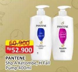 Promo Harga Pantene Shampoo Anti Dandruff, Hair Fall Control 400 ml - Alfamart