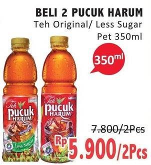 Promo Harga TEH PUCUK HARUM Minuman Teh Jasmine, Less Sugar 350 ml - Alfamidi