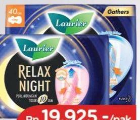 Promo Harga Laurier Relax Night Gathers 40cm 16 pcs - TIP TOP