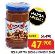 Promo Harga MORIN Jam Chocolate Peanut Twin 300 gr - Superindo