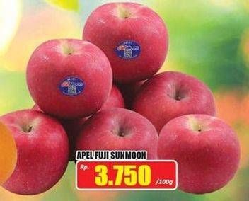 Promo Harga Apel Fuji Sunmoon per 100 gr - Hari Hari