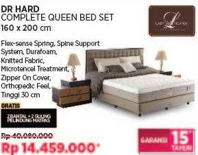 Promo Harga Lady Americana Dr. Hard Bed Set Queen 160x200cm  - COURTS