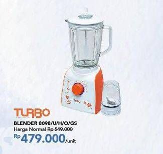 Promo Harga TURBO Blender 8098 U/H/0/GS  - Carrefour