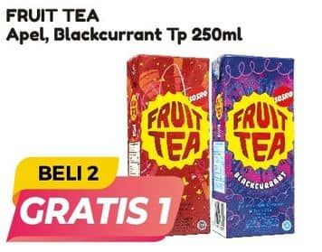 Promo Harga Sosro Fruit Tea Apple, Blackcurrant 250 ml - Alfamart