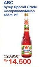 Promo Harga ABC Syrup Special Grade Coco Pandan, Melon 485 ml - Indomaret