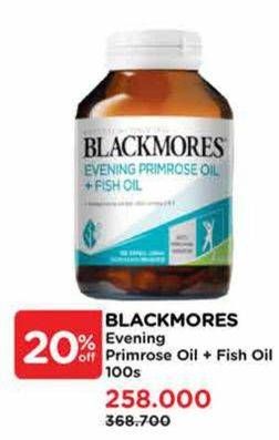Promo Harga Blackmores Evening Primrose Oil & Fish Oil 100 pcs - Watsons