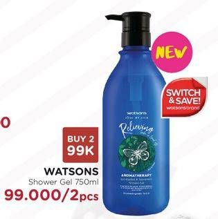 Promo Harga WATSONS Shower Gel per 2 botol 750 ml - Watsons