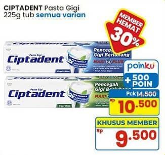 Promo Harga Ciptadent Pasta Gigi Maxi 12 Plus All Variants 250 gr - Indomaret