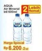 Promo Harga AQUA Air Mineral Kecuali 600 ml - Indomaret