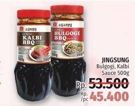 Promo Harga JINGSUNG BBQ Saus Bulgogi, Kalbi 500 gr - LotteMart