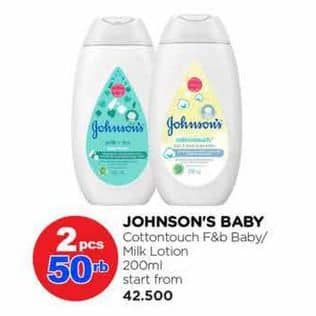 Promo Harga Johnsons Baby Cottontouch Top to Toe Bath 200 ml - Watsons