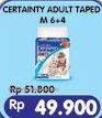 Promo Harga Certainty Adult Diapers M10  - Alfamart