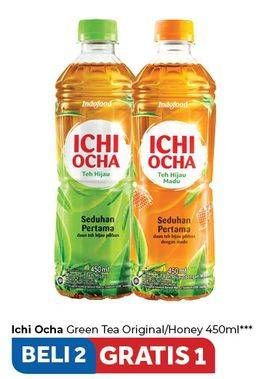 Promo Harga Ichi Ocha Minuman Teh Original, All Variants 450 ml - Carrefour