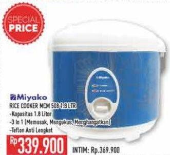 Promo Harga Miyako MCM-508 Magic Warmer Plus 1.8 liter 1800 ml - Hypermart