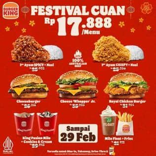 Promo Harga Festival Cuan  - Burger King