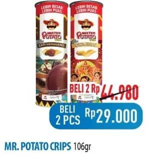 Promo Harga Mister Potato Snack Crisps 100 gr - Hypermart