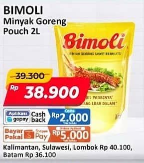 Promo Harga Bimoli Minyak Goreng 2000 ml - Alfamart