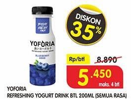 Promo Harga YOFORIA Yoghurt All Variants 200 ml - Superindo
