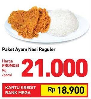 Promo Harga Paket Ayam Nasi Reguler  - Carrefour
