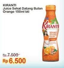 Promo Harga KIRANTI Juice Sehat Datang Bulan Orange 150 ml - Indomaret