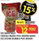 Promo Harga 2000 Ice Lychee Bubble / Cincau Madu 500 gr - Superindo