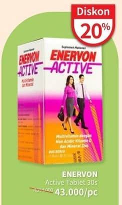 Promo Harga Enervon Active Multivitamin 30 pcs - Guardian