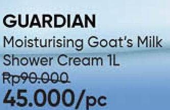 Promo Harga GUARDIAN Shower Cream Goats Milk 1000 ml - Guardian