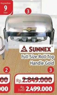 Promo Harga SUNNEX Oval Roll Top Handle Gold 9 ltr - Lotte Grosir