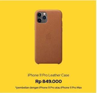 Promo Harga APPLE Leather Case IPhone 11 Pro  - iBox