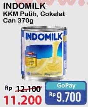 Promo Harga Indomilk Susu Kental Manis Cokelat, Plain 370 gr - Alfamart