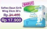 Promo Harga Softex Daun Sirih Wing 23cm 30 pcs - Indomaret