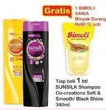 Promo Harga SUNSILK Shampoo Black Shine, Soft Smooth 340 ml - Indomaret