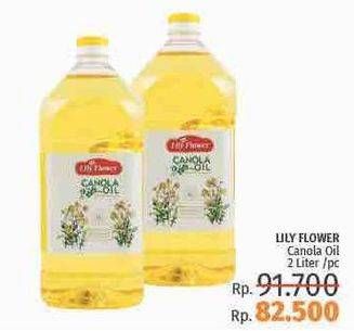 Promo Harga LILY FLOWER Canola Oil 2 ltr - LotteMart