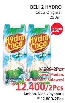 Promo Harga HYDRO COCO Minuman Kelapa Original 250 ml - Alfamidi