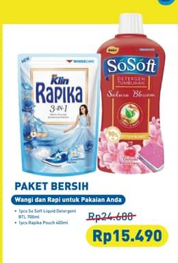 Sosoft Liquid Detergent + Rapika