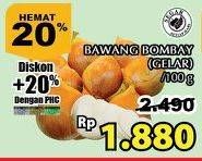 Promo Harga Bawang Bombay Gelar per 100 gr - Giant