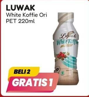 Promo Harga Luwak White Koffie Ready To Drink Original 220 ml - Alfamart