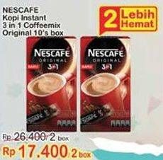 Promo Harga Nescafe Original 3 in 1 per 2 box - Indomaret